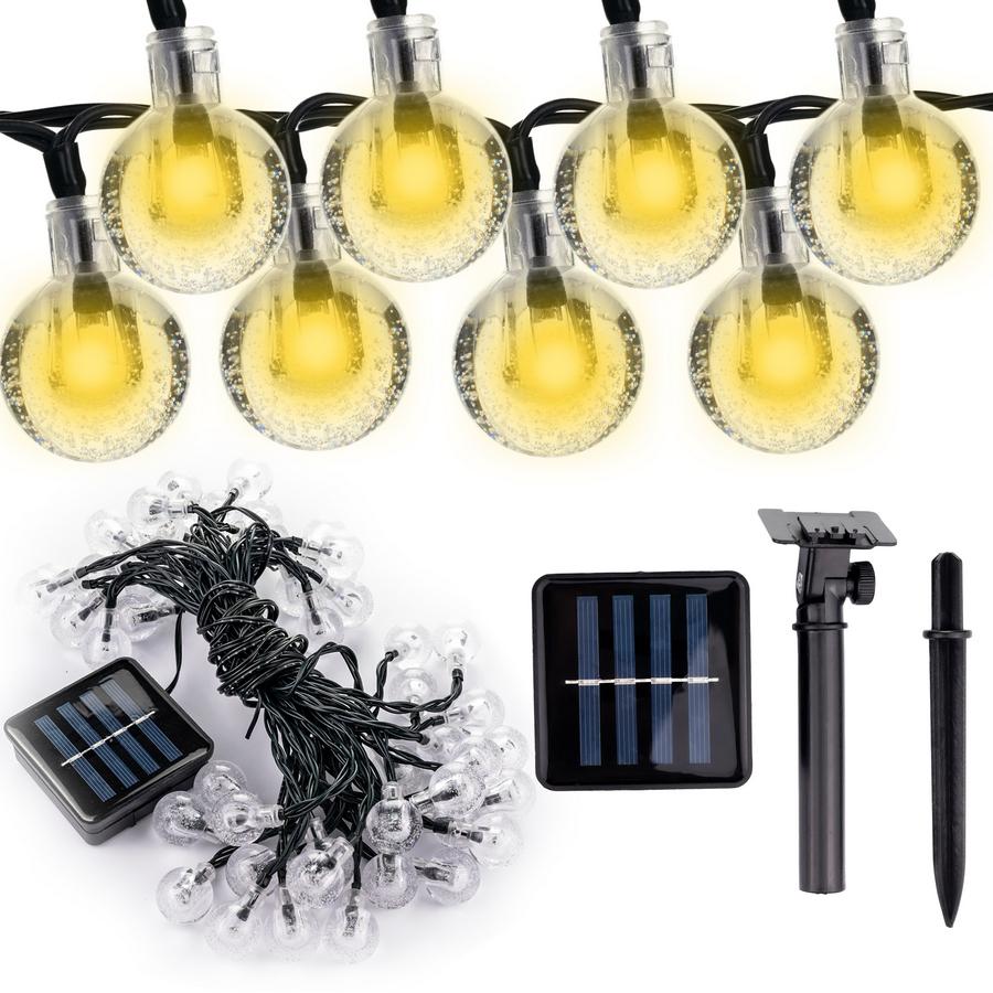 10m solárna dekoratívna girlanda 50x LED