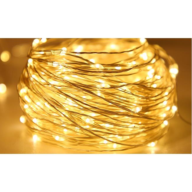 10m Vianočná LED reťaz USB 100 LED 2700K