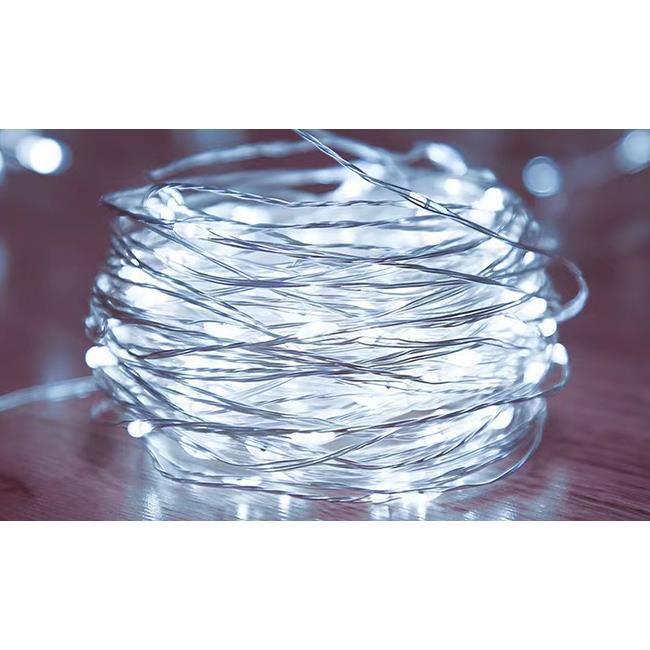 10m Vianočná LED reťaz USB 100 LED 6500K
