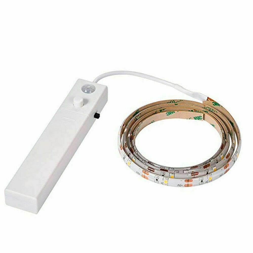 1m LED pásik 2.4W s pohybovým senzorom (4xAAA) studená biela