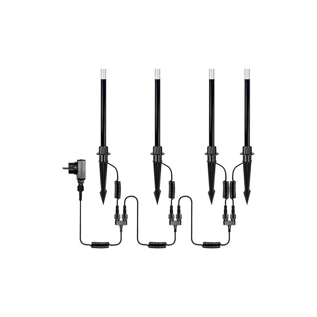 24V Neo Tila 3000K LED záhradná lampa – sada 4 kusov