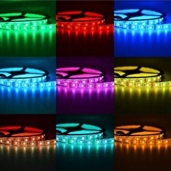 1m LED pásik 12V IP54 4,8W/m farebné