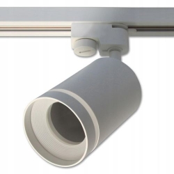 LED koľajnicové svietidlo Ring 70mm - 1fázové biele