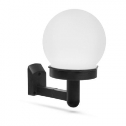 LED nástenná solárna lampa - studená biela