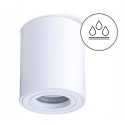 LED svietidlo kúpeľňové - kruhové biele