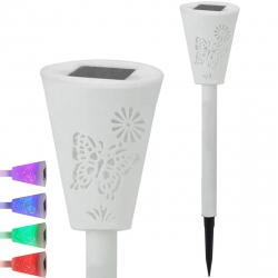 Solárne LED záhradné svietidlo Piano RGB
