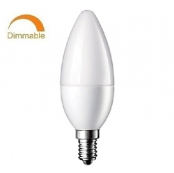 E14 LED žiarovka 6W Studená biela Stmievateľná