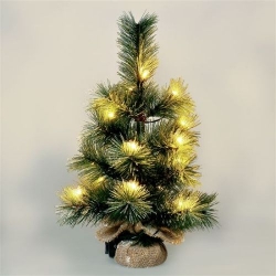 Vianočný stromček 45cm, 15LED, 3x AA, IP44, časovač