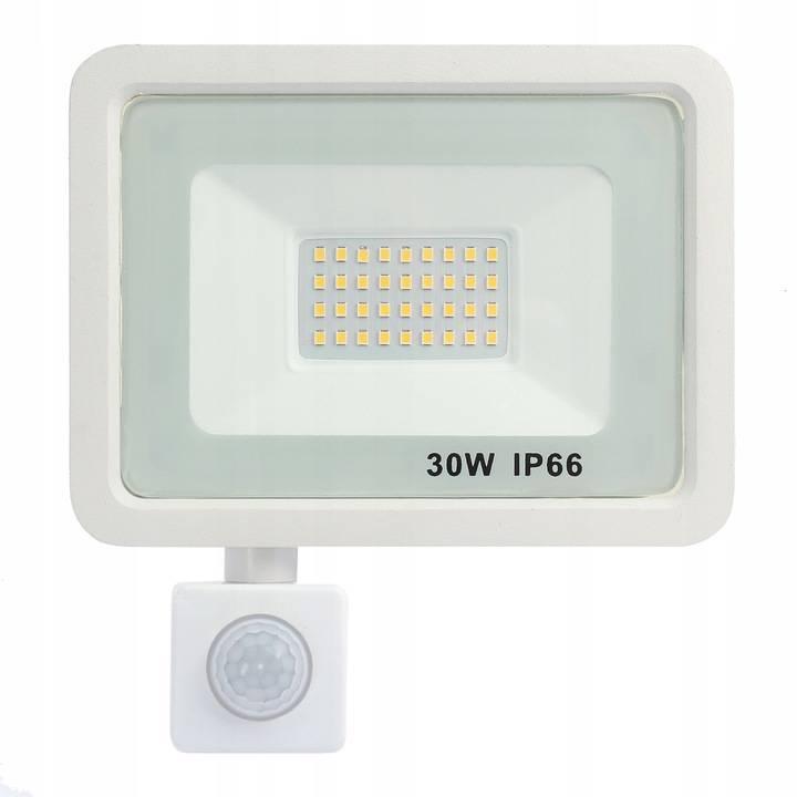 30W BIELY LED REFLEKTOR NW + PIR