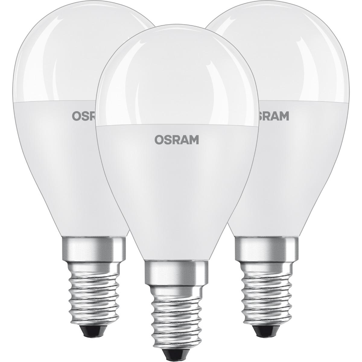 3PAK LED ŽIAROVKA E14 P45 7W NEUTRÁLNA BIELA 200° OSRAM VALUE