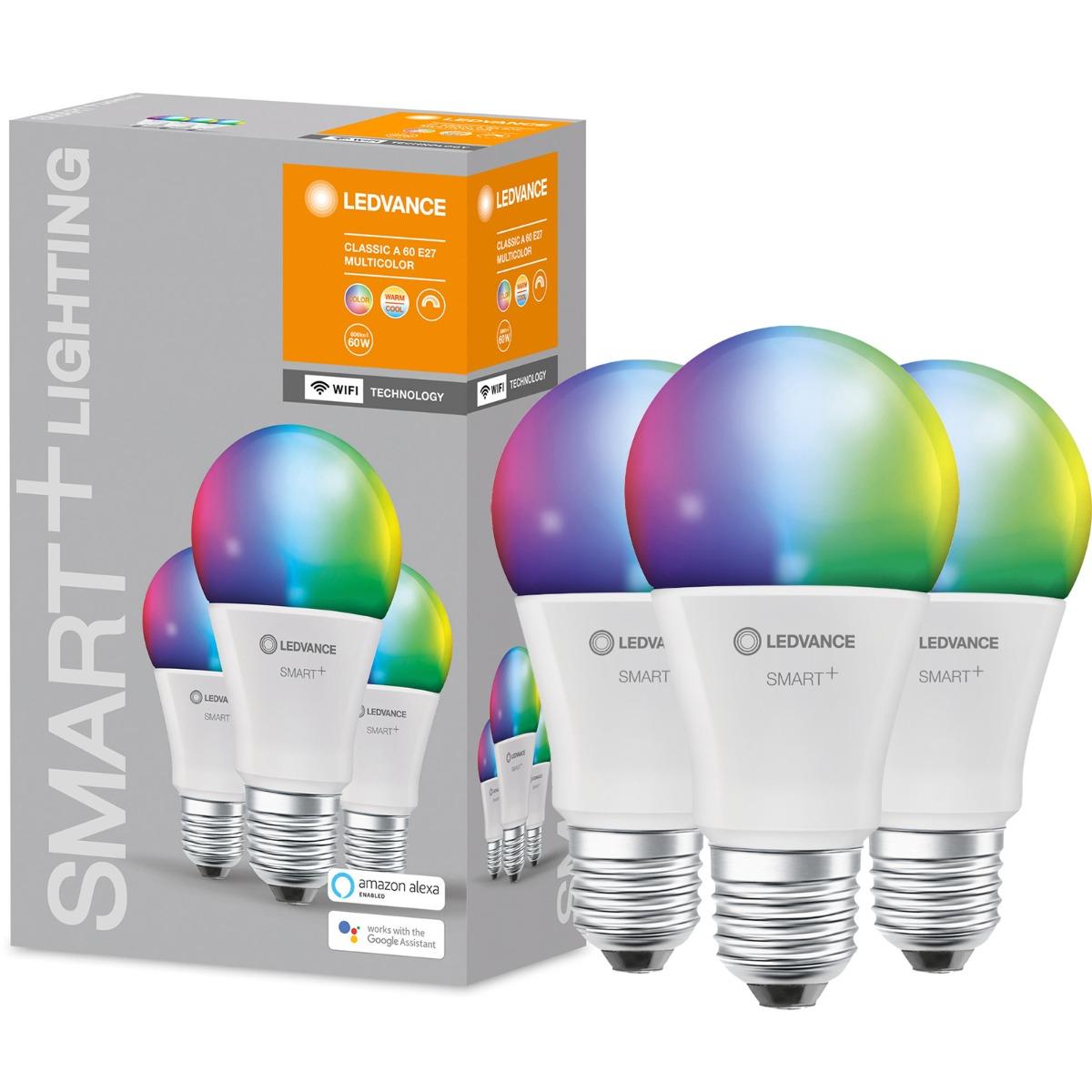 3KS LED ŽIAROVKA E27 9WCCT RGB SMART+ WIFI STMIEVATEĽNÁ