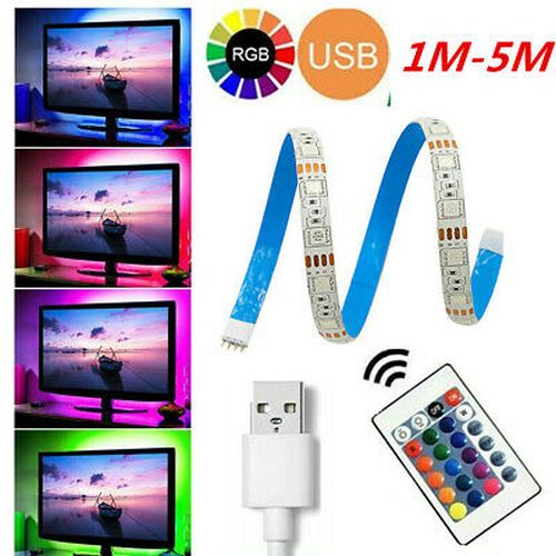 5m TV sada  RGB LED pásik 60x SMD5050 14.4W/m, IP20 + RGB ovládač