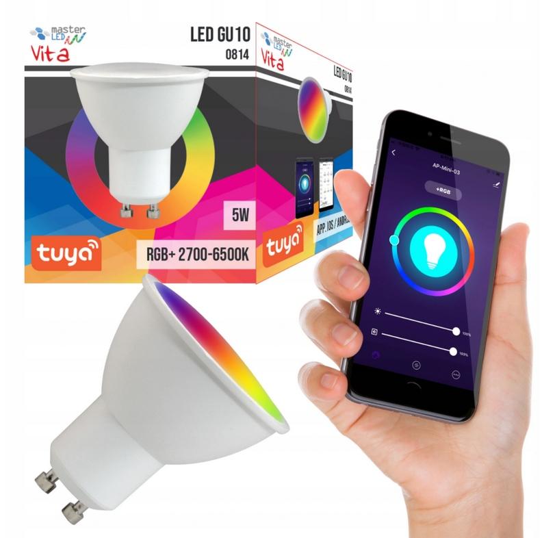 5W LED ŽIAROVKA SMART GU10 RGB+WW+CW 230V TUYA WIFI