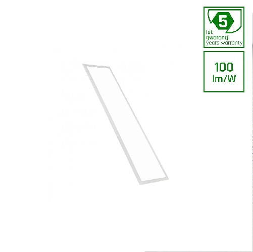 ALGINE LED 230V 45W 100lm/W IP20 300x1200mm NW CEILING PANEL-5y warranty