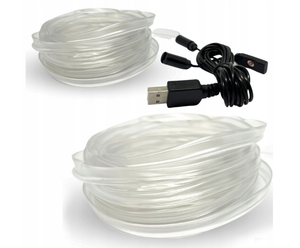 Ambient Light RGB-4M – Viacfarebné EL optické vlákno s USB napájaním (4 m)