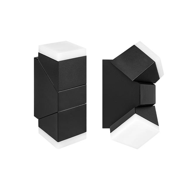 Architektonické LED svietidlo Twinda Duo 12W – čierne (4000K)