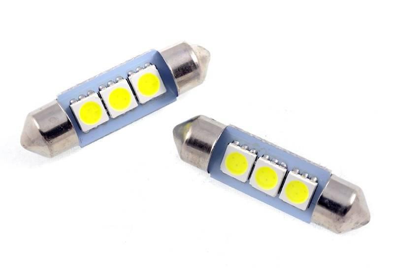 AUTO LED ŽIAROVKA 5500K C5W 3 SMD 5050 31 mm, 36 mm, 39 mm, 42 mm,