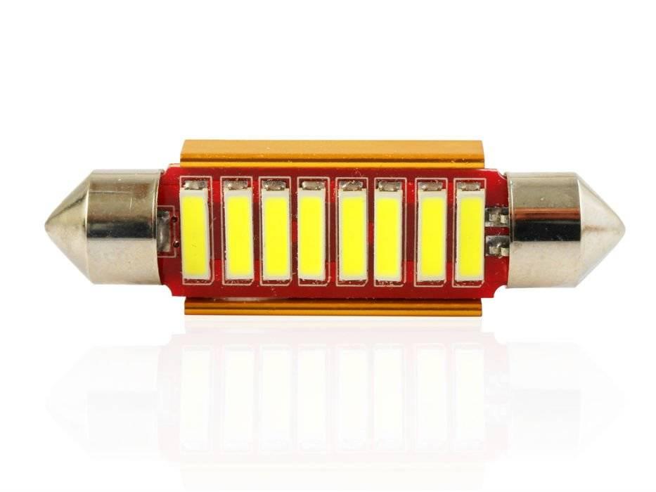 AUTO LED ŽIAROVKA C5W 8 SMD 7014 CAN BUS, 42mm
