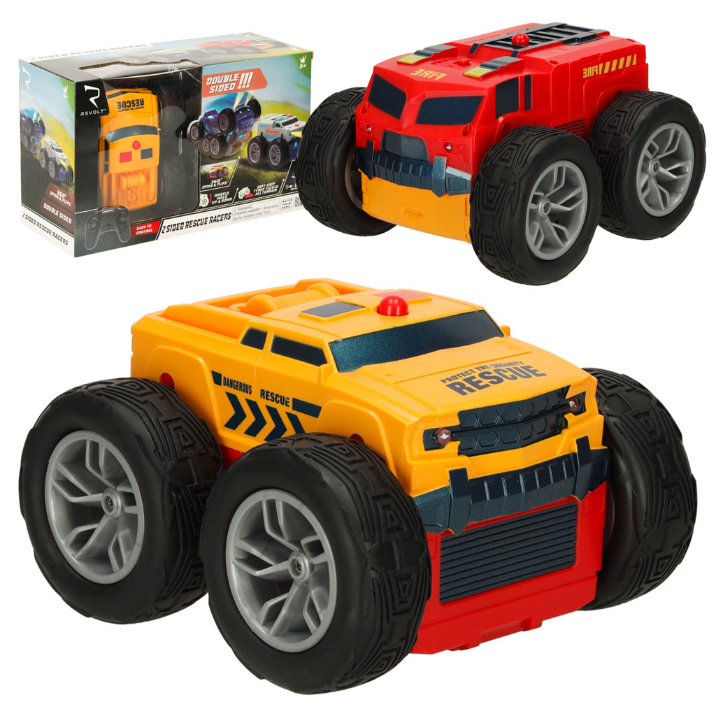 Auto na diaľkové ovládanie Revolt 2-Sided Rescue Racer