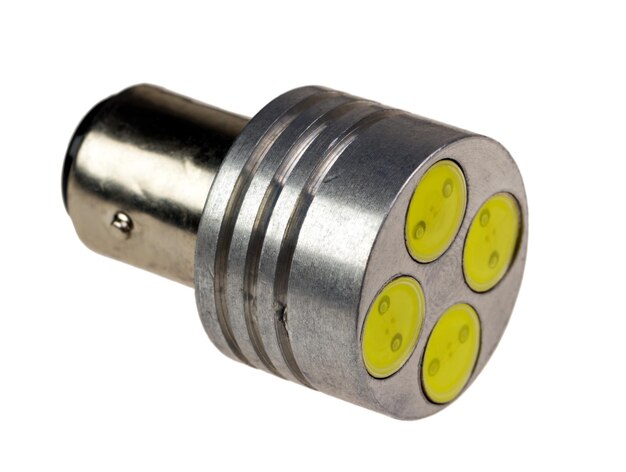 BA15S 3 LED SMD 12V červená