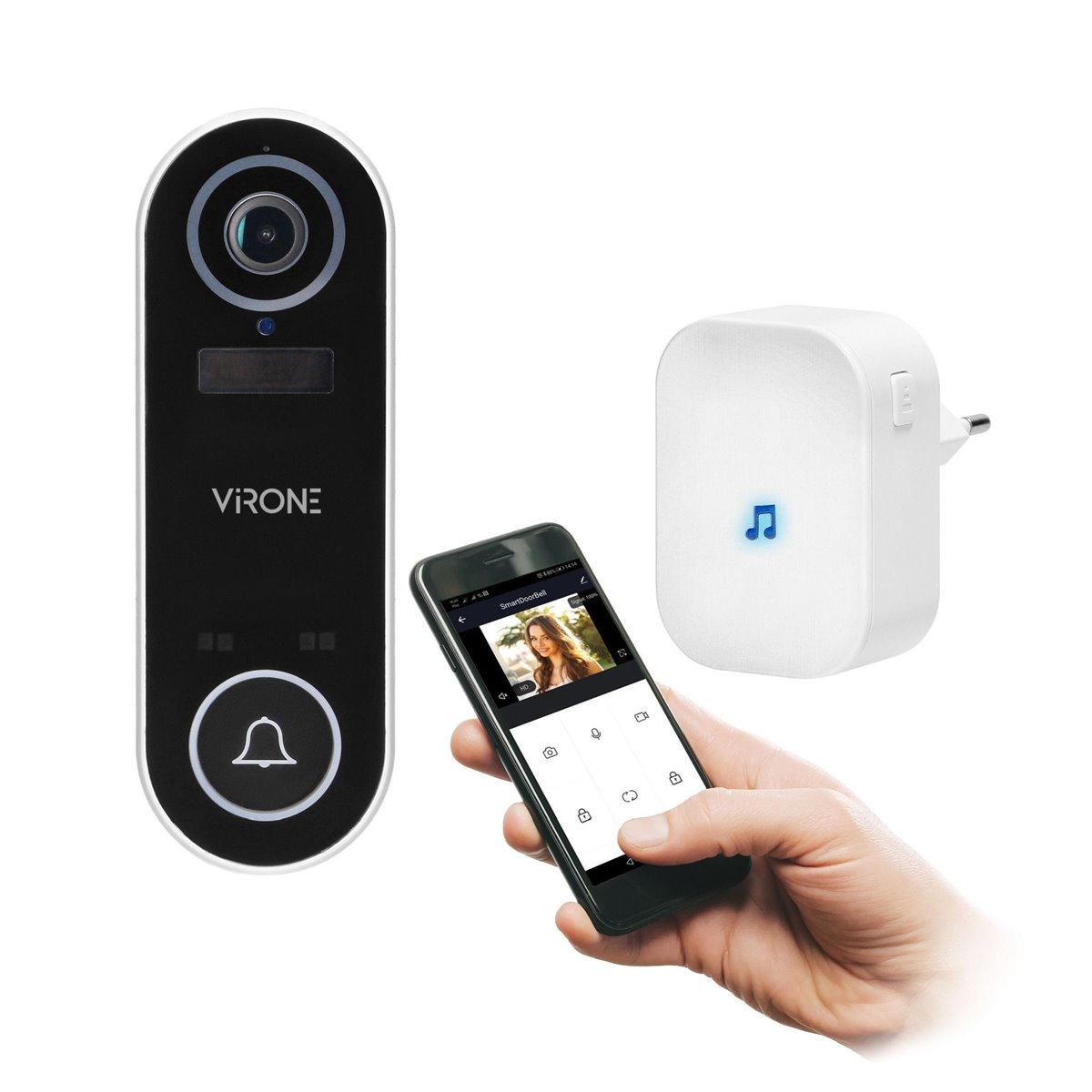 Bezdrôtový VIDEO zvonček LAYO s Wi-Fi, FULL HD kamerou, TUYA Smart, IP65