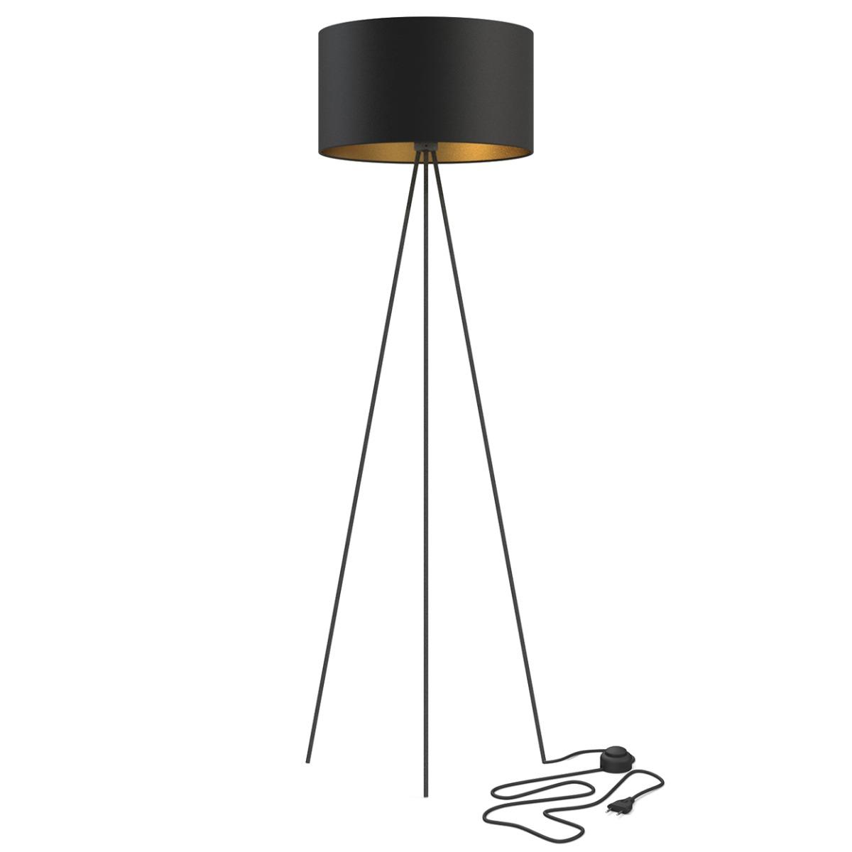 Stojanová lampa CADILAC I 7991 (Nowodvorski), čierno-zlatá