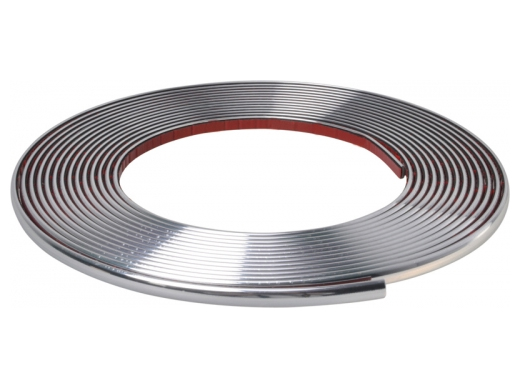 Chrómový dekoratívny samolepiaci pásik do auta 13 mm x 15 m