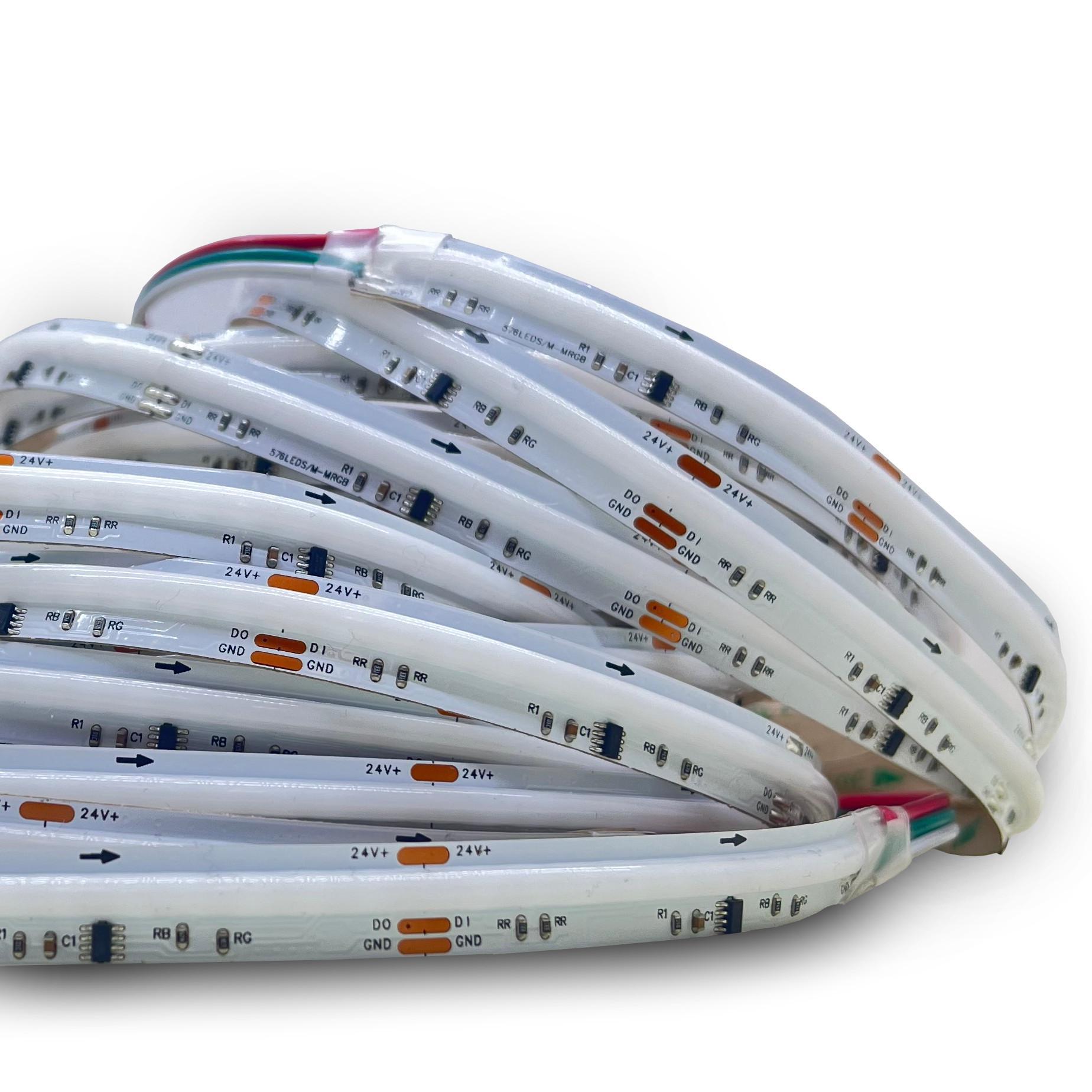 1M LED COB RGB Digital 24V – 576 čipov/m, (COB-576-RGB-DIGITAL)