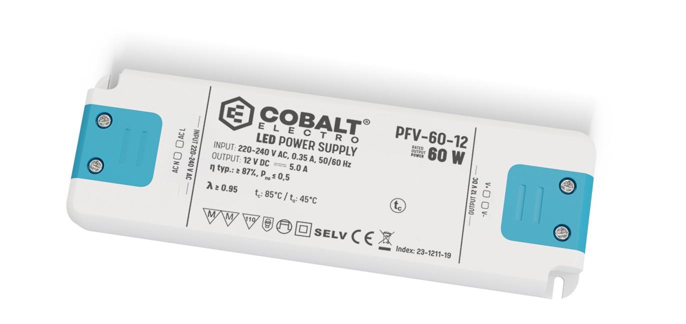 COBALT PFV 12V 60W IP20 NAPÁJACÍ ZDROJ