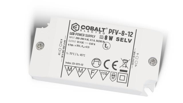 NAPÁJACÍ ZDROJ COBALT PFV 12V 8W IP20