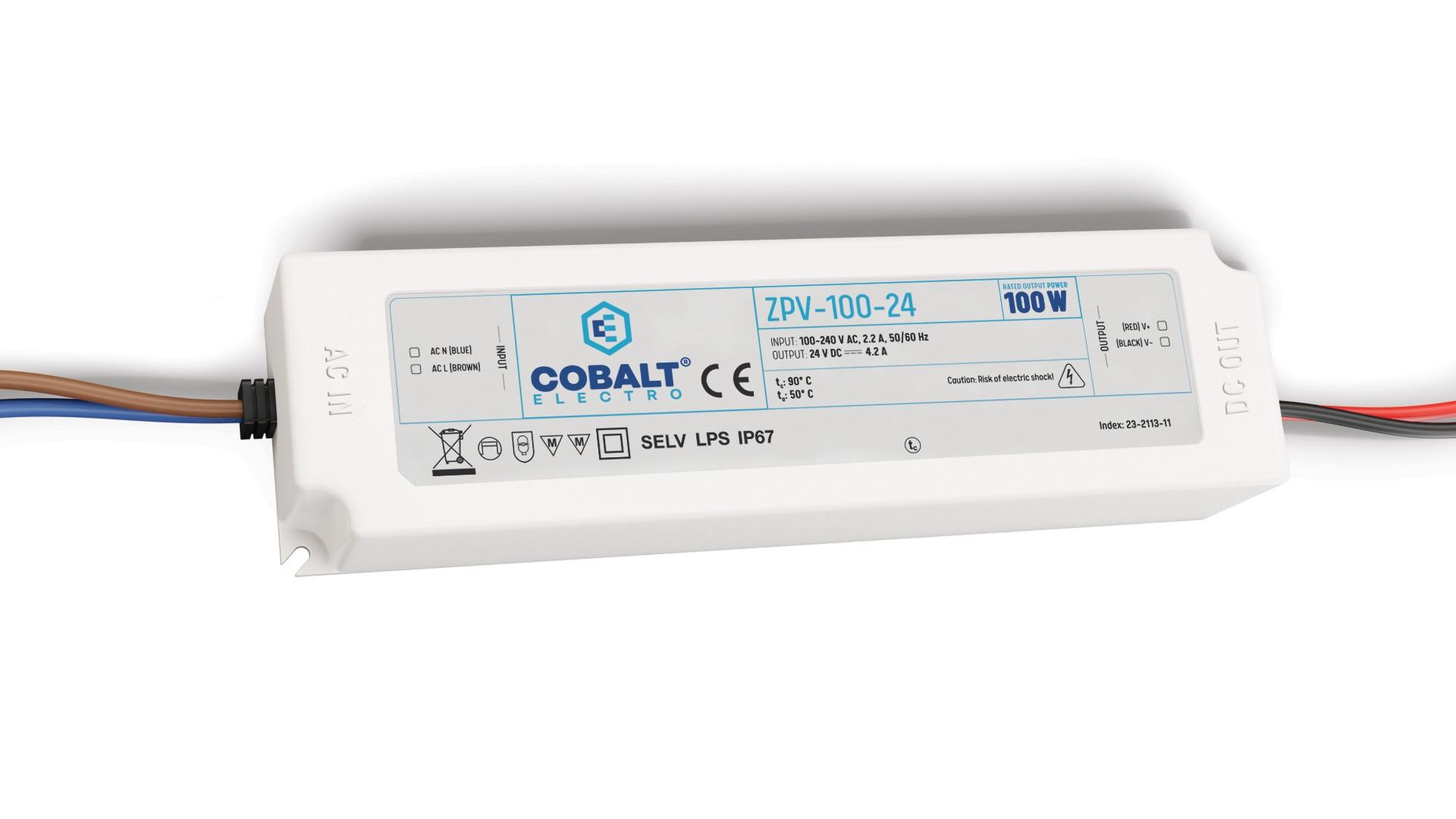 COBALT ZPV 24V 100W IP20 NAPÁJACÍ ZDROJ IP67