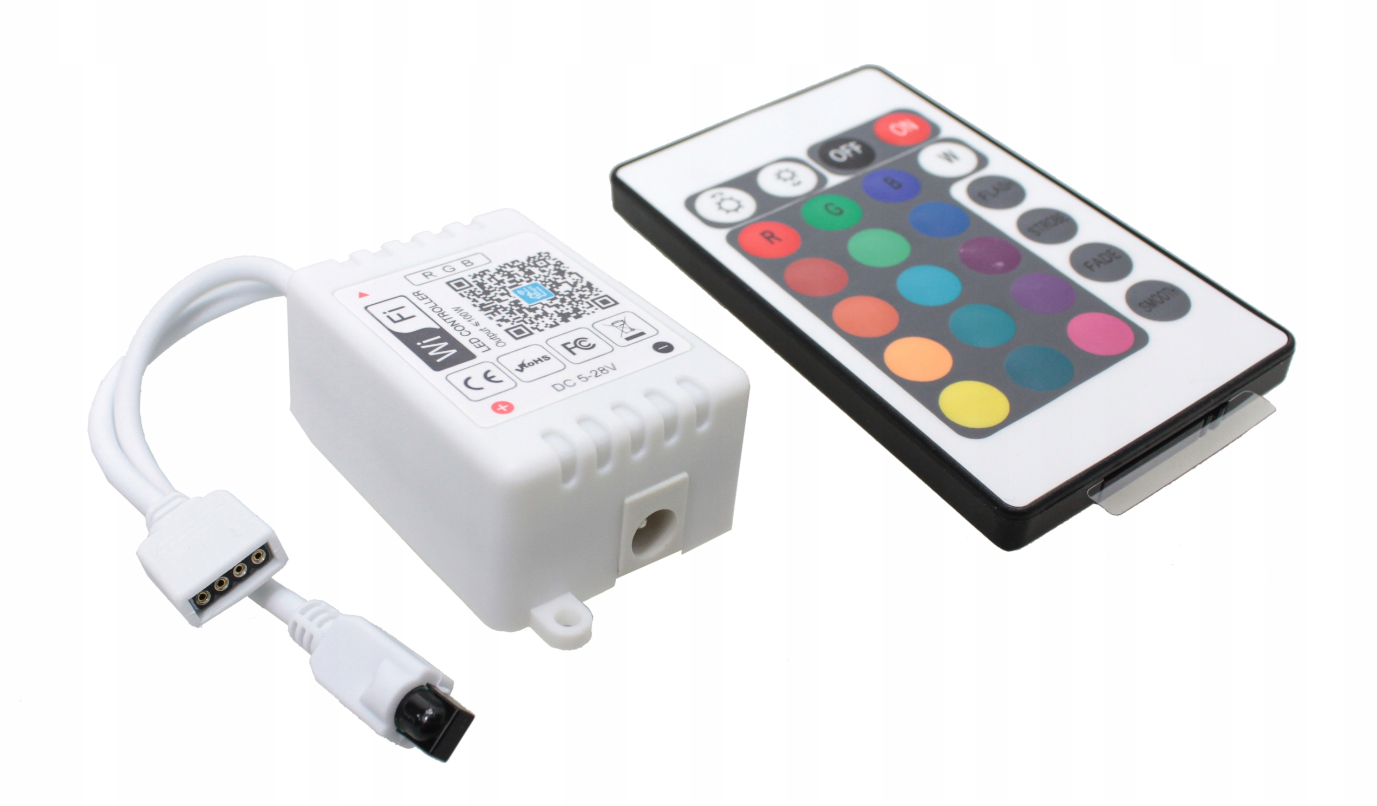 WIFI DIAĽKOVÉ OVLÁDANIE + RGB LED OVLÁDAČ IR24 8A 96W - ALEXA