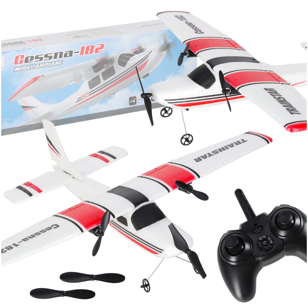Diaľkovo ovládaný vetroň Cessna 182 aerobat 2,4 GHz