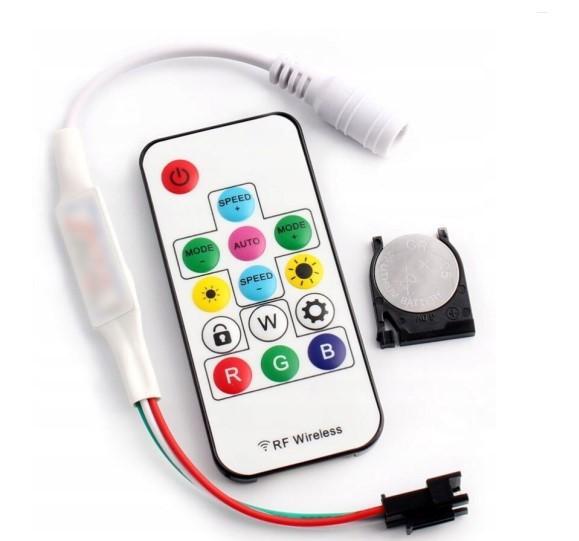 Digitálny ovládač LED pásky WS2811 2812 SP103E RF