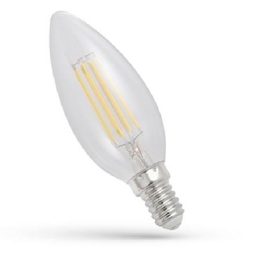 E14 Filament 4W Teplá biela