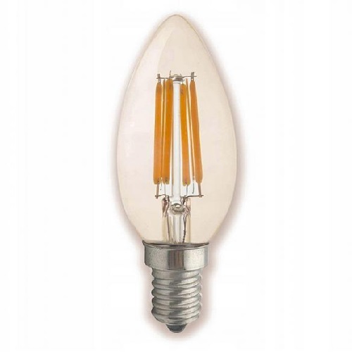 E14 Filament 6W Teplá biela