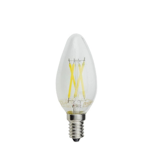E14 Filament LED žiarovka sviečka C35 Stmievateľná 4W Neutrálna biela