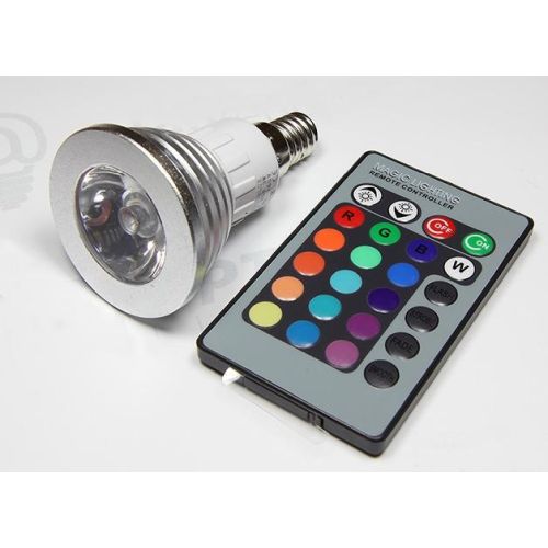 E14 RGB žiarovka 3W na DO