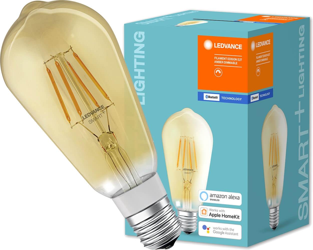 E27 LED ŽIAROVKA SMART+ 5,5W 600LM TEPLÁ 2700K EDISON STMIEVATEĽNÁ LEDVANCE BLUETOOTH