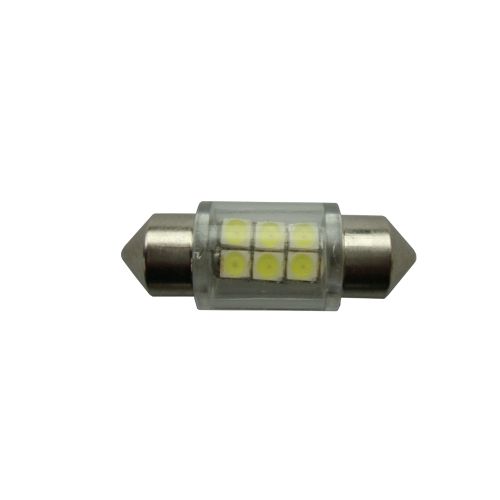 Festoon 6 LED SMD 3528 1chips 31mm 12V Studená biela