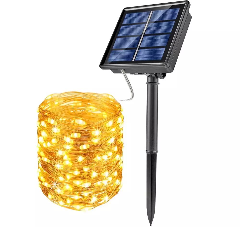 FLD-200LED-WW | Solárna girlanda | 200 LED, 20m | teplá biela
