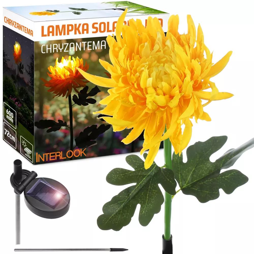 ZÁHRADNÉ SOLÁRNE SVIETIDLO LED CHRYSANTHEMUM | 72 CM, 600 MAH