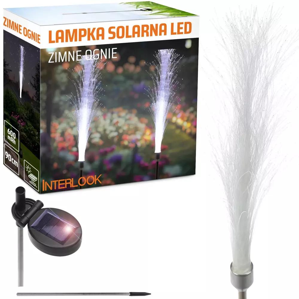 Vonkajšie solárne LED lampy prskavky 90 cm, 600 mAh