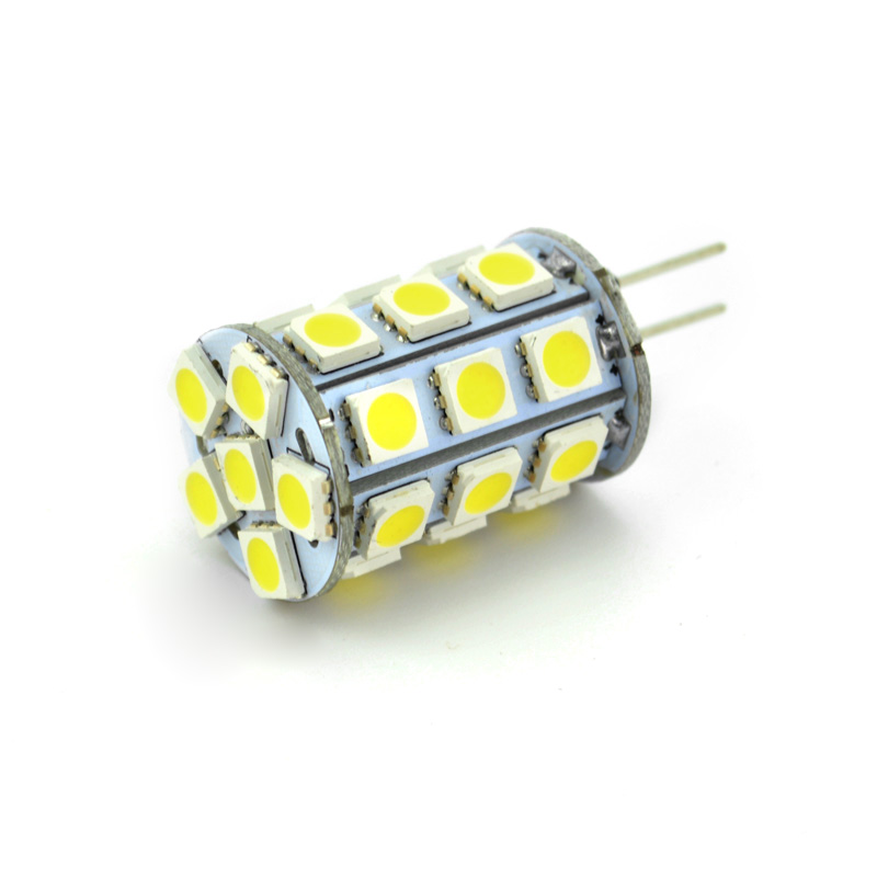 G4 27 LED SMD 5050 4W 12V Teplá biela