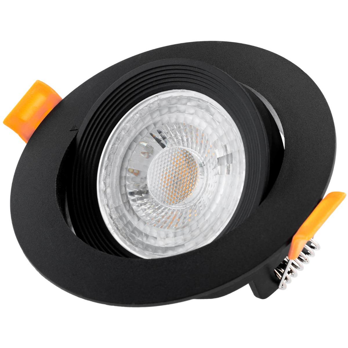 Svietidlo na zapustenú montáž okrúhle čierne GU10 MR16 VENTUS Lumiled