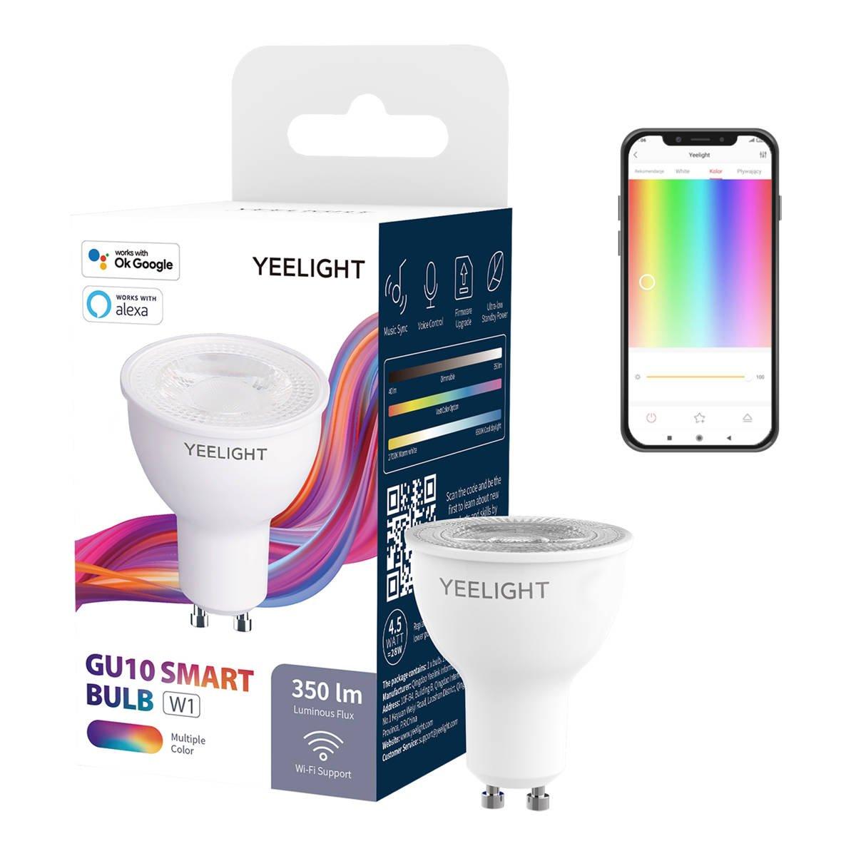 INTELIGENTNÁ ŽIAROVKA YEELIGHT W1 GU10 (FAREBNÁ)