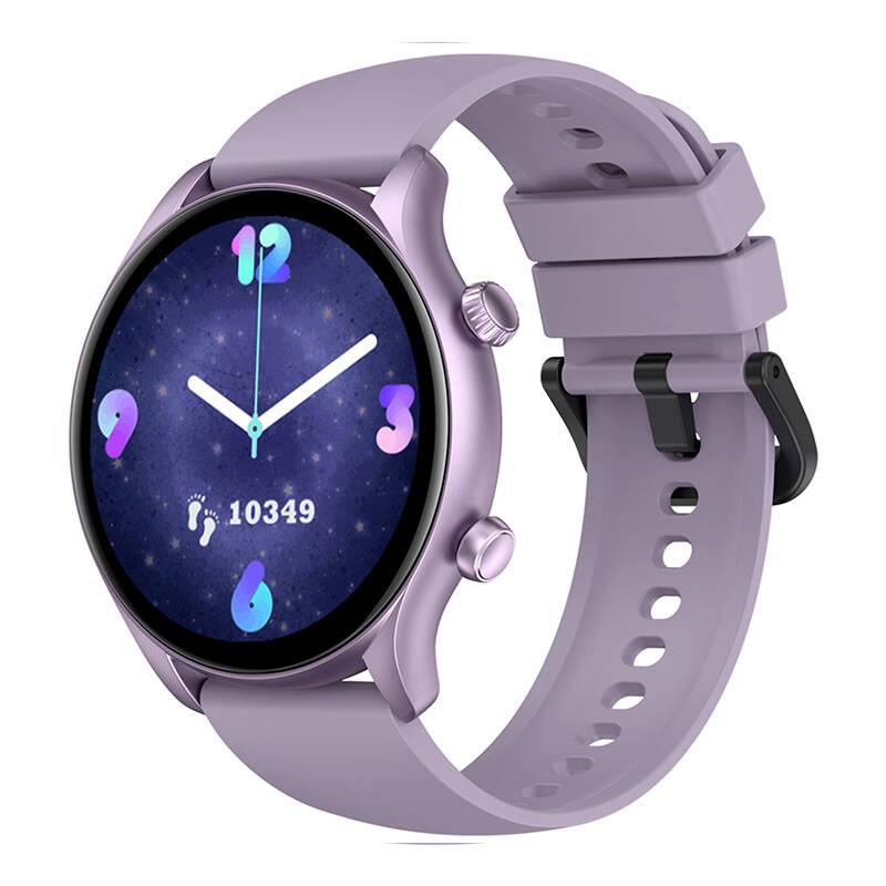 Inteligentné hodinky Zeblaze Btalk 3 Plus (ružové / fialové)