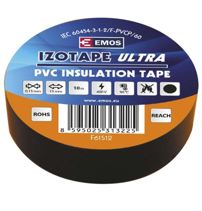 Izolačná páska 15 mm x 0,13 mm, čierna