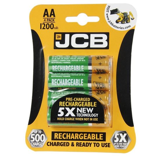 JCB RTU NiMH AA/R06, min.1200mAh, prednabitá, blister 4 ks