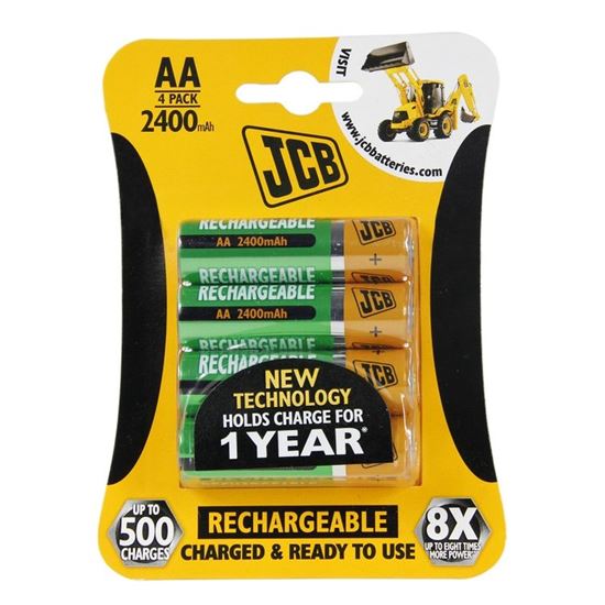 JCB RTU NiMH AA/R06, min.2400mAh, prednabitá, blister 4 ks